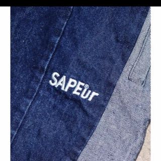 SAPEur サプールDENIM TRACK PANTS "ブラック"