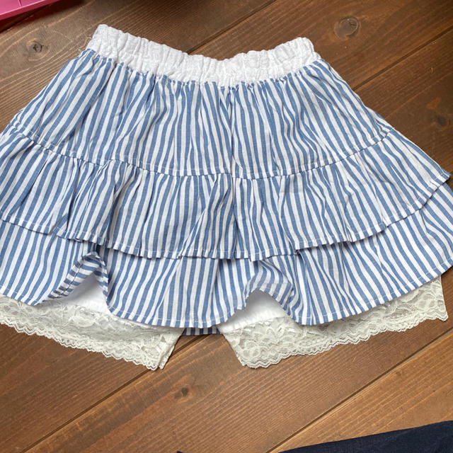 140サイズ  パンツインスカート　夏用 キッズ/ベビー/マタニティのキッズ服女の子用(90cm~)(スカート)の商品写真