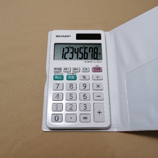 シャープ(SHARP)のSHARP 電卓 手帳タイプ 8桁 EL-WA10(オフィス用品一般)