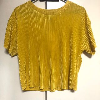 ベルシュカ(Bershka)の新品未使用品＊夏用サマーTシャツ(黄色)(Tシャツ/カットソー(半袖/袖なし))