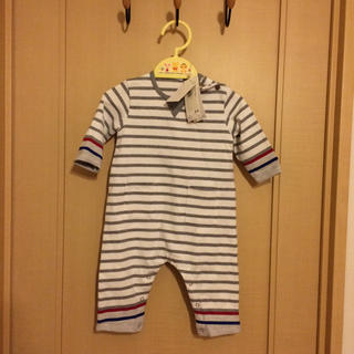 プチバトー(PETIT BATEAU)の【新品】6M 67cm ロンパース(ロンパース)