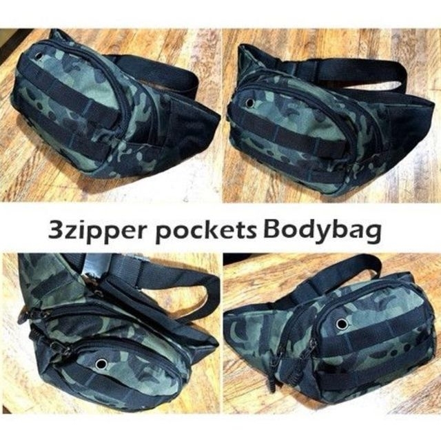 【迷彩柄】ウエストバッグ メンズ レディース 斜め掛け 防水 ウエストポーチ メンズのバッグ(ウエストポーチ)の商品写真