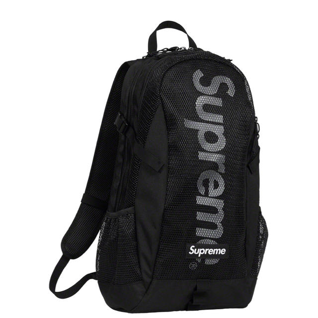 supreme backpack 20ss Black 黒 ステッカー付☆