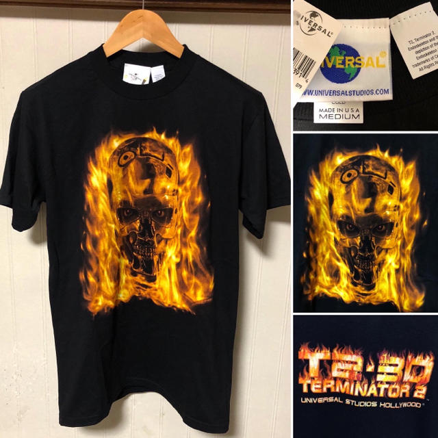 UNIVERSAL ENTERTAINMENT(ユニバーサルエンターテインメント)のUSA製 T2 ターミネーター ユニバーサルスタジオ ハリウッド Tシャツ メンズのトップス(Tシャツ/カットソー(半袖/袖なし))の商品写真