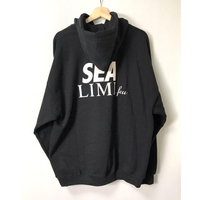 メンズ【H】WIND AND SEA LIMI feu WDS HOODIE★L