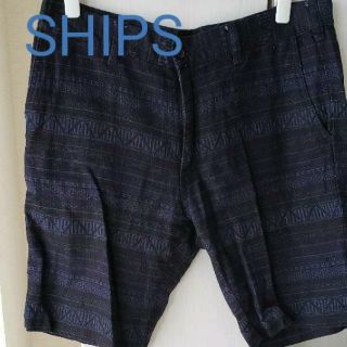 シップス(SHIPS)のSHIPS　ショートパンツ　ネイビー(ショートパンツ)