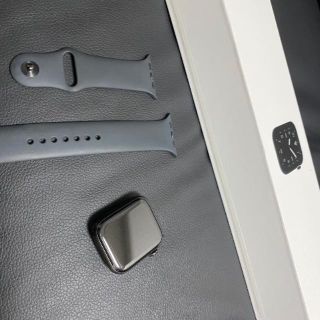 アップル(Apple)の再出品 Apple Watch series5 44mm チタニウムブラック(その他)