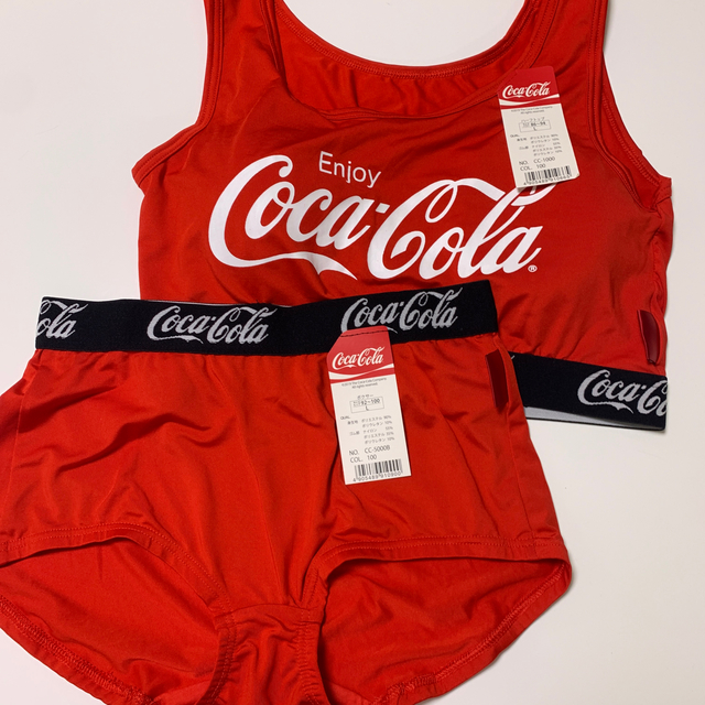 スポーツブラ セット L コカ・コーラ レディースの下着/アンダーウェア(ブラ&ショーツセット)の商品写真