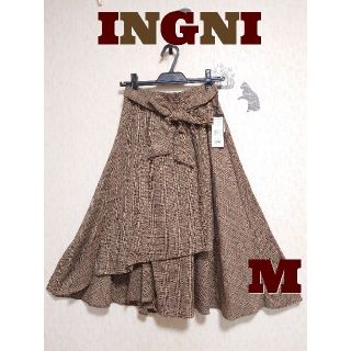 イング(INGNI)の【M】 INGNI 巻きスカート風 フレアスカート(ひざ丈スカート)