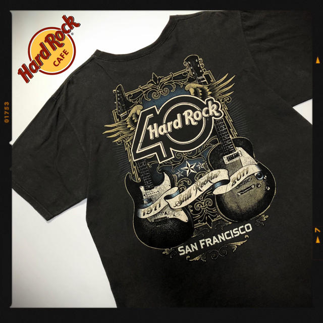 ROCK HARD - ハードロックカフェ サンフランシスコ40th限定Tシャツ