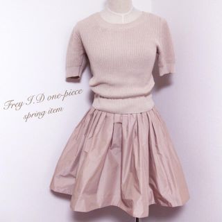 フレイアイディー(FRAY I.D)のFRAY.ID♡春夏ドッキングワンピース(ミニワンピース)