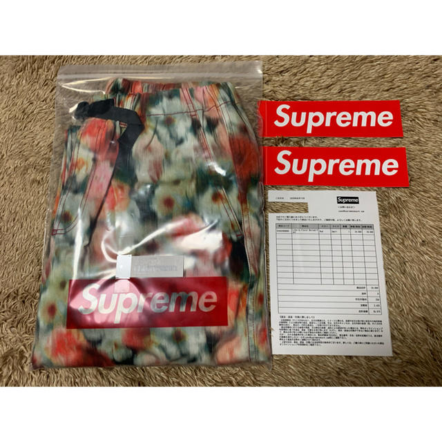 Supreme Liberty Floral Belted Pant Red