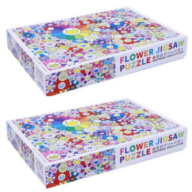 フラワー2個セット 即納 村上隆 パズル flower jigsaw puzzle