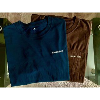 モンベル(mont bell)の mont-bell Tシャツ(L)紺色!!(Tシャツ/カットソー(半袖/袖なし))