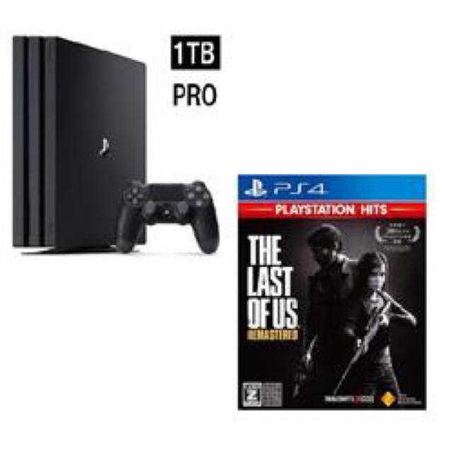 PlayStation4(プレイステーション4)のPS4 Pro本体 1TB The Last of Us Remastered エンタメ/ホビーのゲームソフト/ゲーム機本体(家庭用ゲーム機本体)の商品写真
