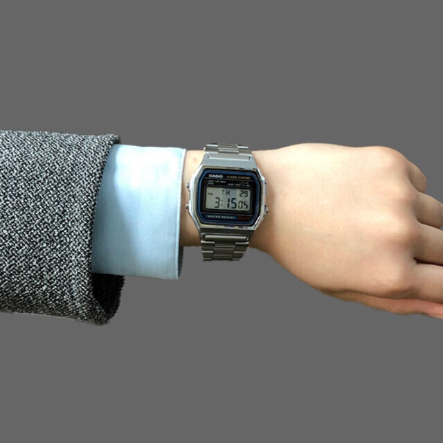 CASIO 腕時計 チープカシオ スタンダード A158WA-1JF メンズ メンズの時計(腕時計(デジタル))の商品写真