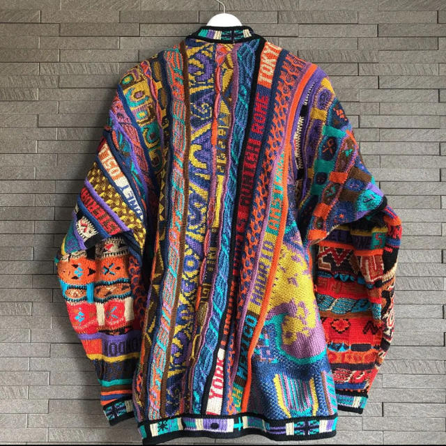 COOGI クージー 3Dニット セーター マルチカラー カーディガン