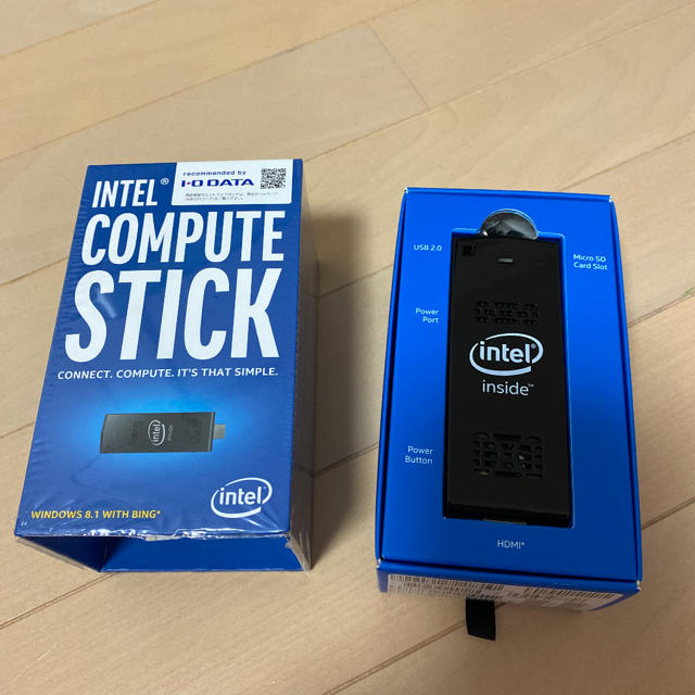 IODATA(アイオーデータ)の値下げ　INTEL スティック型パソコン　美品 スマホ/家電/カメラのPC/タブレット(PC周辺機器)の商品写真