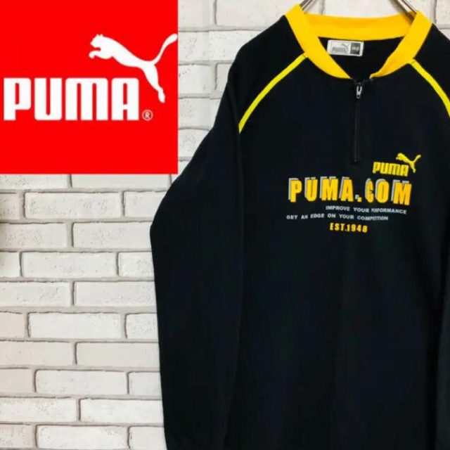 PUMA(プーマ)の【キッズ】プーマ☆ ハーフジップ 薄手刺繍ロゴ 長袖 Tシャツ 160サイズ キッズ/ベビー/マタニティのキッズ服男の子用(90cm~)(Tシャツ/カットソー)の商品写真