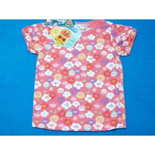 アンパンマン(アンパンマン)のariel様専用　100cm　アンパンマン　和柄総柄半袖Tシャツ　レッドピンク　(Tシャツ/カットソー)