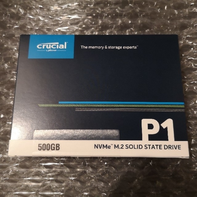 【新品未開封】Crucial M.2 NVMe P1 SSD 500GB 1