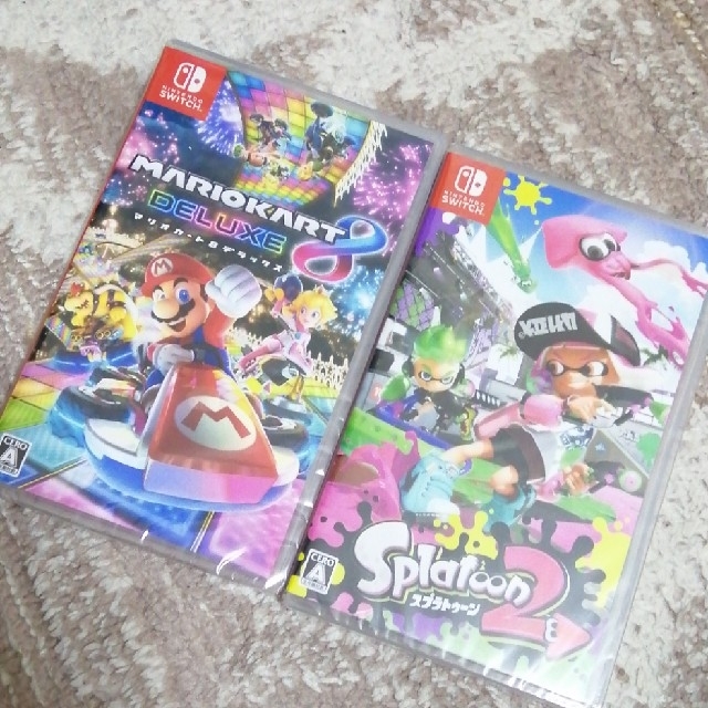 新品・未開封品】スプラトゥーン2 ・マリオカート8 デラックス Switch