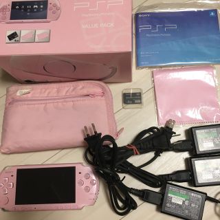 プレイステーションポータブル(PlayStation Portable)のPSPバリューパック＋ゲーム数本(携帯用ゲーム機本体)