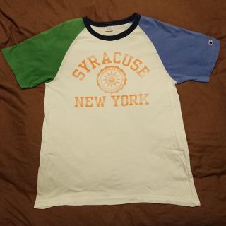 チャンピオン(Champion)のChampion チャンピオン マルチカラー Tシャツ3段 プリント Ｌ(Tシャツ/カットソー(半袖/袖なし))