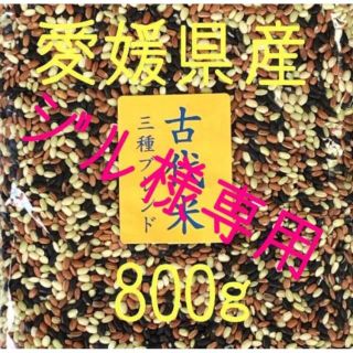 ジル様専用  古代米 3 種ブレンド 愛媛県産 800g(米/穀物)