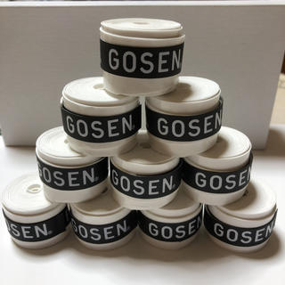 ゴーセン(GOSEN)のGOSENグリップテープ 白10個(バドミントン)