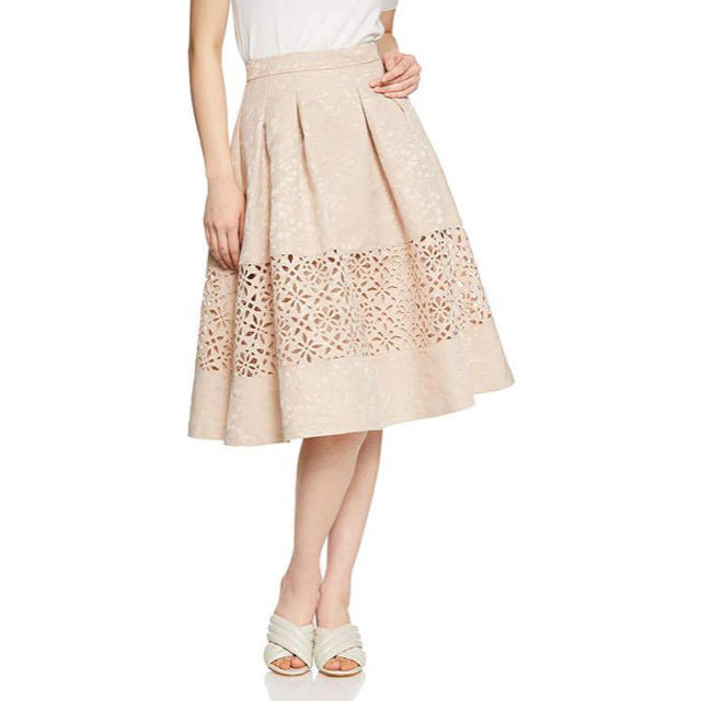 MERCURYDUO(マーキュリーデュオ)のMERCURYDUO ヒートカット切替スカート レディースのスカート(ひざ丈スカート)の商品写真
