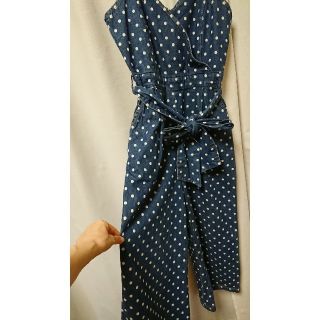 ザラ(ZARA)のANAP ドット デニム サロペット コンビネゾン オールインワン(サロペット/オーバーオール)