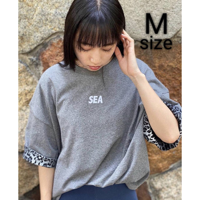 Mサイズ  WIND AND SEA レオパード リバーシブル Tシャツ メンズのトップス(Tシャツ/カットソー(半袖/袖なし))の商品写真