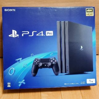 プレイステーション4(PlayStation4)の【新品未開封】PS4 Pro  1TB　本体(家庭用ゲーム機本体)