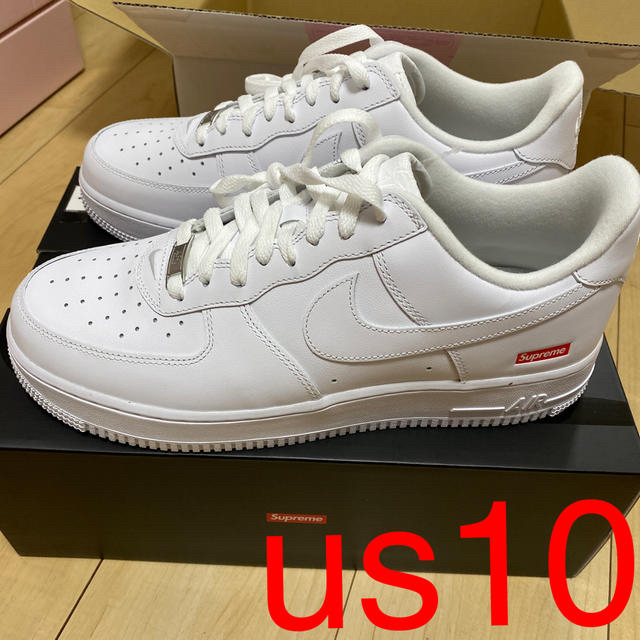 スニーカーsupreme Air Force 1 Low  White us10