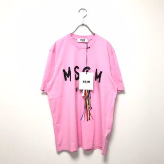 エムエスジイエム(MSGM)の新品 19ss MSGM オーバーサイズ ロゴ Tシャツ カットソー 男女兼用(Tシャツ/カットソー(半袖/袖なし))