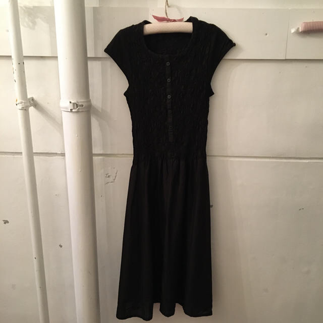 最終価格????france vintage black onepiece.