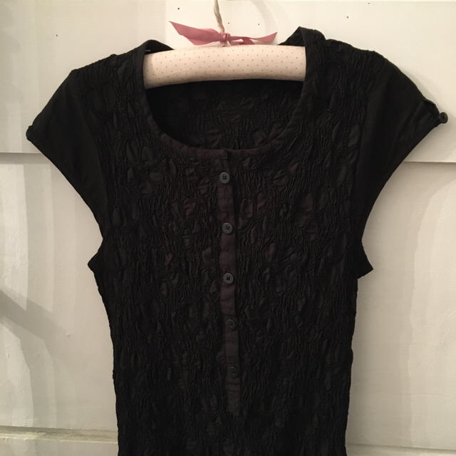 最終価格🖤france vintage black onepiece. レディースのワンピース(ひざ丈ワンピース)の商品写真