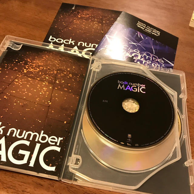 BACK NUMBER(バックナンバー)のMAGIC（初回限定盤A DVD） エンタメ/ホビーのCD(ポップス/ロック(邦楽))の商品写真