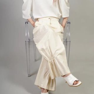 アメリヴィンテージ(Ameri VINTAGE)の【値下げ】HELK GATHER HEM WIDE PANTS(カジュアルパンツ)