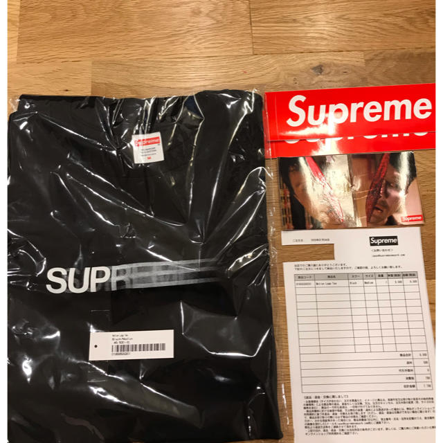 Supreme(シュプリーム)のSupreme Motion Logo Tee 黒 M メンズのトップス(Tシャツ/カットソー(半袖/袖なし))の商品写真