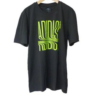 アディダス(adidas)の大きいサイズ新品XO（2XL）アディダスメンズ黒グラフィックTシャツ(Tシャツ/カットソー(半袖/袖なし))
