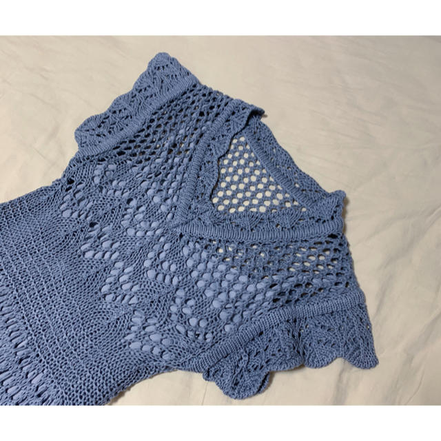 RANDEBOO Mermaid knit op (blue タグ付) レディースのワンピース(ロングワンピース/マキシワンピース)の商品写真