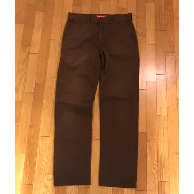 supreme work pant 30 brown