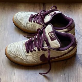 ナイキ(NIKE)のナイキ NIKE ダンク エスビーSB RED DUNK LOWPRO HEMP(スニーカー)