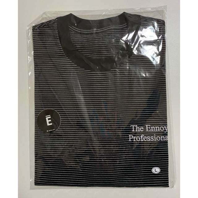 1LDK SELECT(ワンエルディーケーセレクト)のennoy エンノイ ボーダー Tシャツ ブラック L メンズのトップス(Tシャツ/カットソー(半袖/袖なし))の商品写真