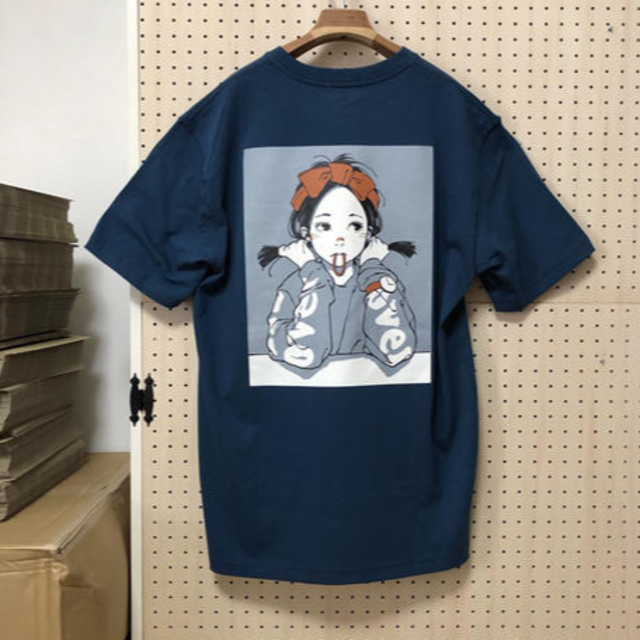 POP ART Carhartt pocket Tee blue M