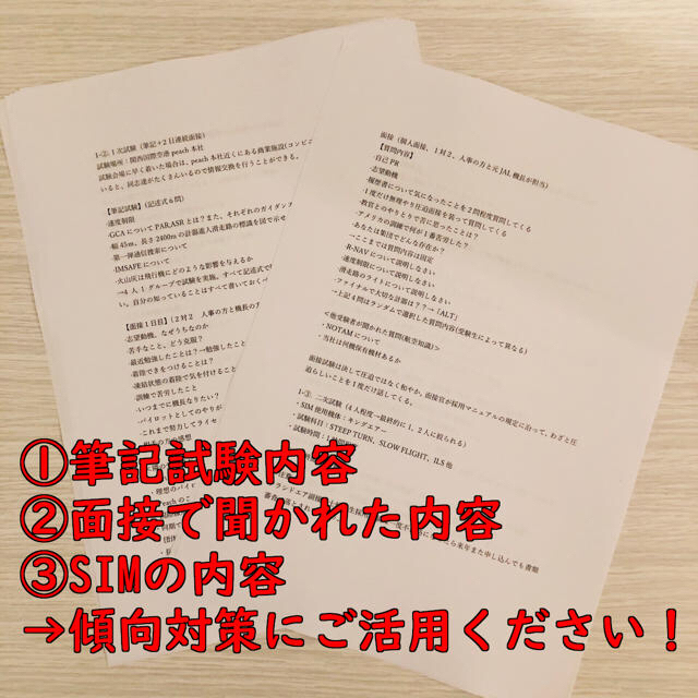 エアライン副操縦士候補生3社分入社試験過去問(数量限定) エンタメ/ホビーのテーブルゲーム/ホビー(航空機)の商品写真