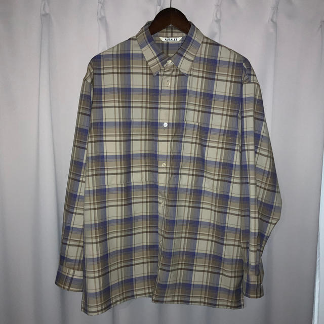 通販 COMOLI - AURALEE SUPER LIGHT WOOL CHECK SHIRTS シャツ