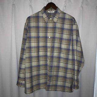 コモリ(COMOLI)の AURALEE SUPER LIGHT WOOL CHECK SHIRTS (シャツ)